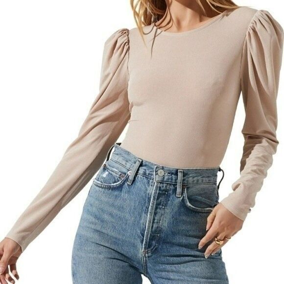 ASTR Rib Multi Back Cutout Bodysuit NWT - Picture 1 of 6